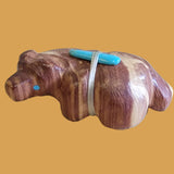 Cedar Bear in Full Stride Zuni Fetish