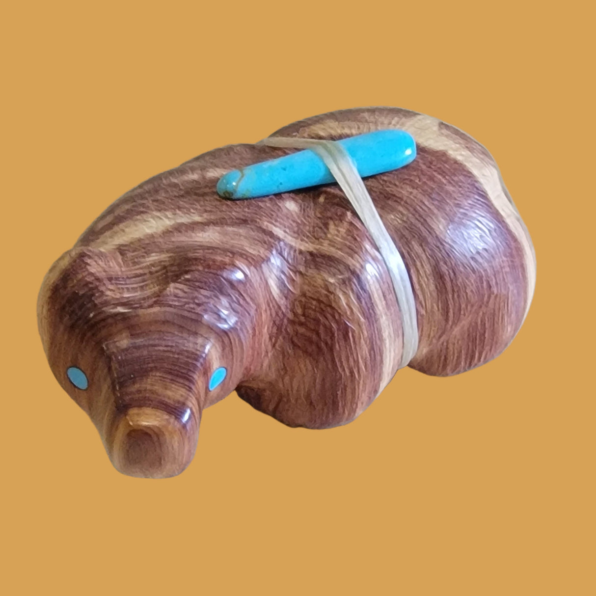 Cedar Bear in Full Stride Zuni Fetish