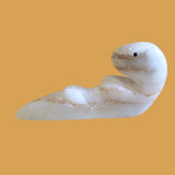 Alabaster Otter Zuni Fetish