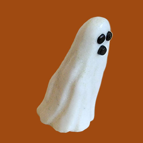 Spooky Marble Ghost Zuni Fetish