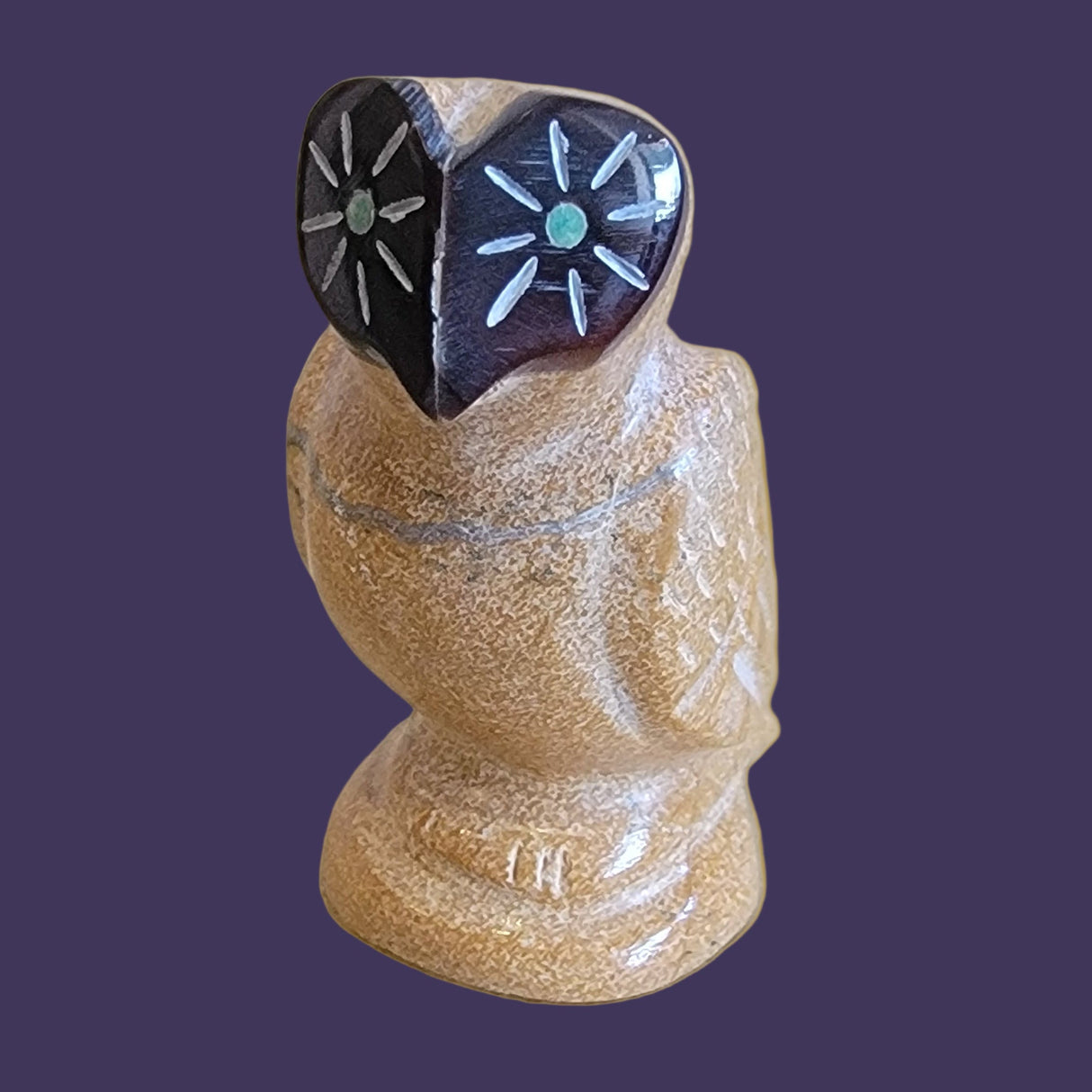 Travertine Owl "Can See What Others Cannot See" Zuni Fetish