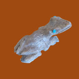Eye of Toad is Turquoise! Zuni Fetish