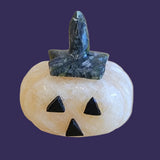 Orange Calcite Jack-o'-lantern Pumpkin Zuni Fetish