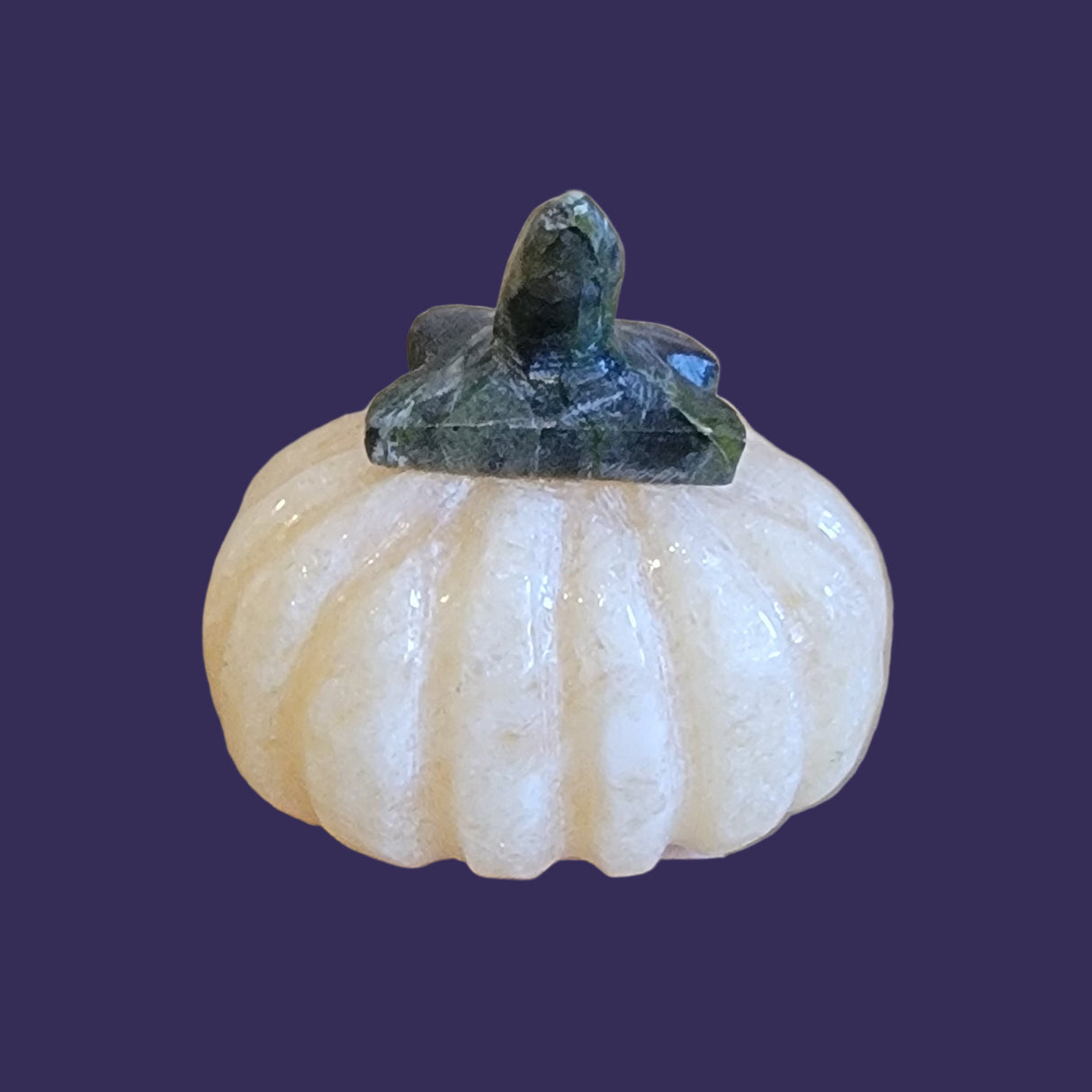 Orange Calcite Jack-o'-lantern Pumpkin Zuni Fetish