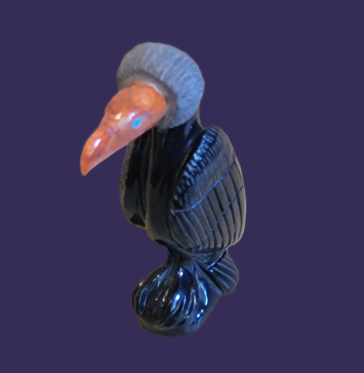 Amazing and Salivating Vulture Zuni Fetish