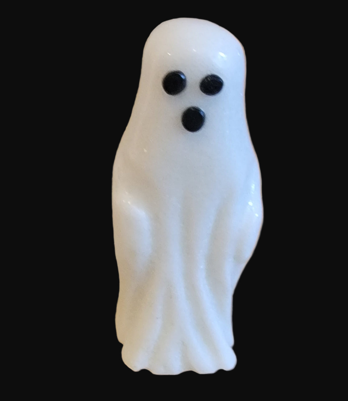 Boo! White Marble Ghost Zuni Fetish