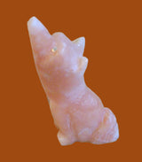 Howling in the Night Alabaster Coyote Zuni Fetish