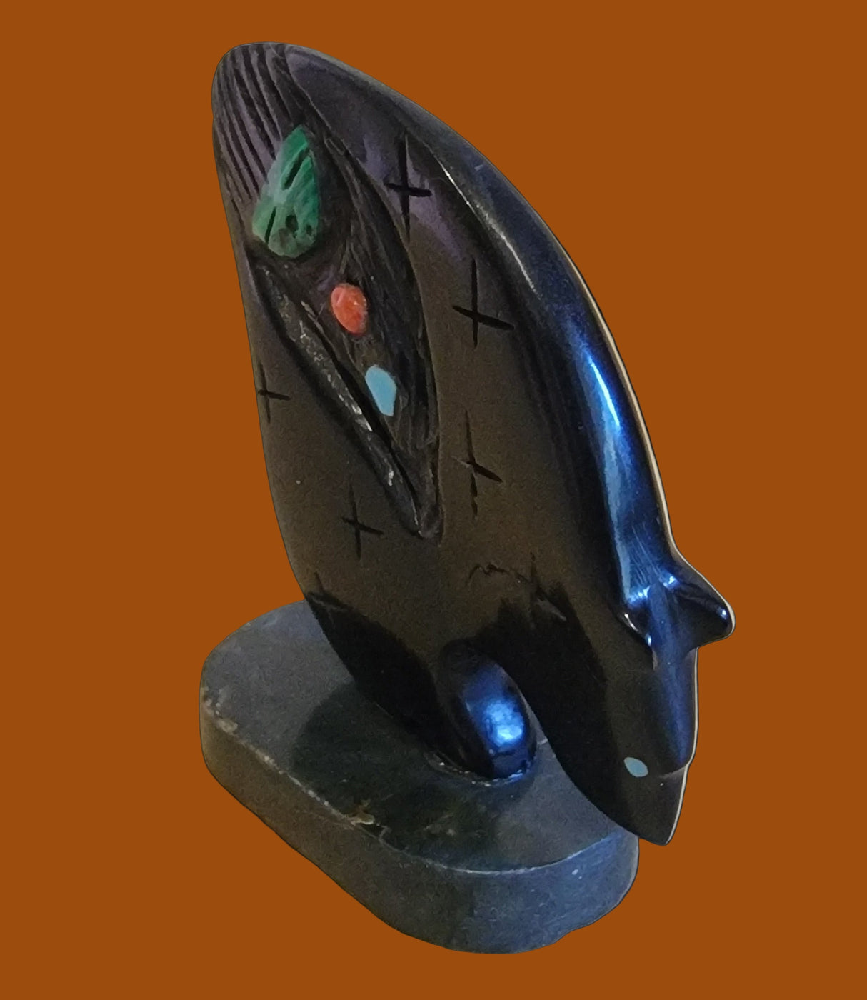 Scream Ghost Face Bearden/ Bear, Maiden and Ghost Face Zuni Fetish