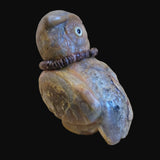 Who Goes There!?? Fluorite Hoot Owl w/Bling Zuni Fetish