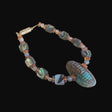 Campo Frio Turquoise Zuni Corn w/ Abalone, Amber and Chlorite Bracelet Indian Jewelry