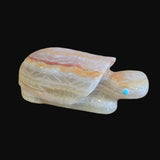 Onyx Turtle w/ Etched Shell Back Zuni Fetish
