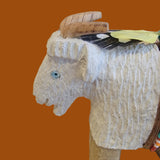 Navajo Billy Goat w/ Seed Bead Wrap Zuni Fetish