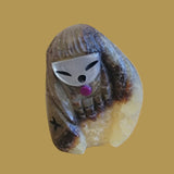 Septarian Nodule (Utah Geode) Zuni Corn Maiden Zuni Fetish