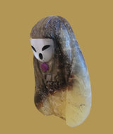 Septarian Nodule (Utah Geode) Zuni Corn Maiden Zuni Fetish