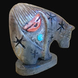Mosaic Inlaid Bearden /Zuni Maiden Bear Zuni Fetish