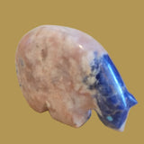 Sunset Sodalite Medicine Bear Zuni Fetish