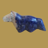 Deep Cobalt Blue Sodalite Horse Zuni Fetish