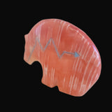 Classic Orange Spiny Oyster Shell Medicine Bear Zuni Fetish