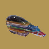 Stunning Surfite Long Necked Bear w/Heartline Zuni Fetish