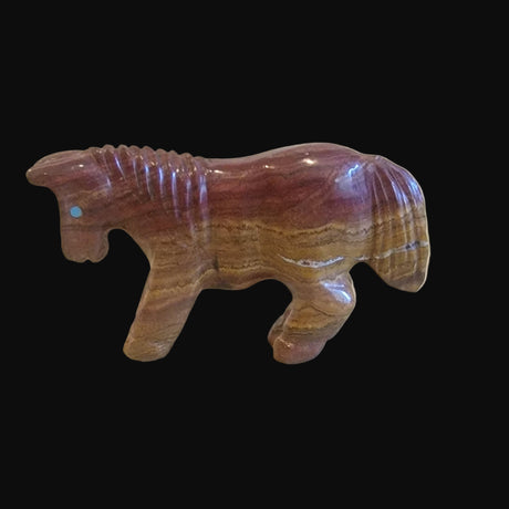 Simply Elegant. Onyx Healing Horse Zuni Fetish