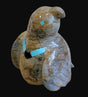 Picasso Marble Messenger Bird w/ Inlaid Necklace Zuni Fetish