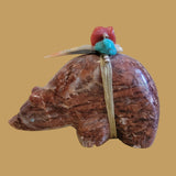 Jasper Bear w/ Beautiful Pack Zuni Fetish