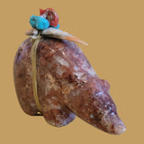 Jasper Bear w/ Beautiful Pack Zuni Fetish