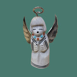 Antler Angel w/Sterling Silver Wings and Halo Zuni Fetish