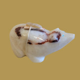 Cute Onyx Bear w/Pack Zuni Fetish