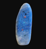 Double Sided Denim Lapis Zuni Maiden/Corn Maiden Zuni Fetish