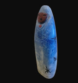 Double Sided Denim Lapis Zuni Maiden/Corn Maiden Zuni Fetish