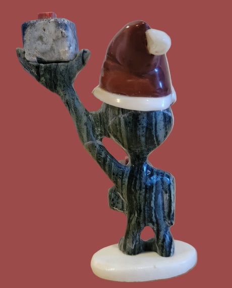 Santa Alien Bearing Holiday Gifts Zuni Fetish