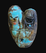 Quadruple Turquoise Zuni Maidens and Corn Maidens Zuni Fetish
