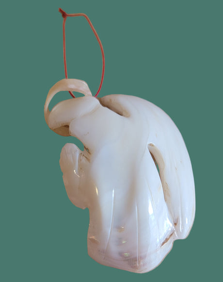 Elegant yet Simple Mother of Pearl Zuni Angel Holiday Ornament