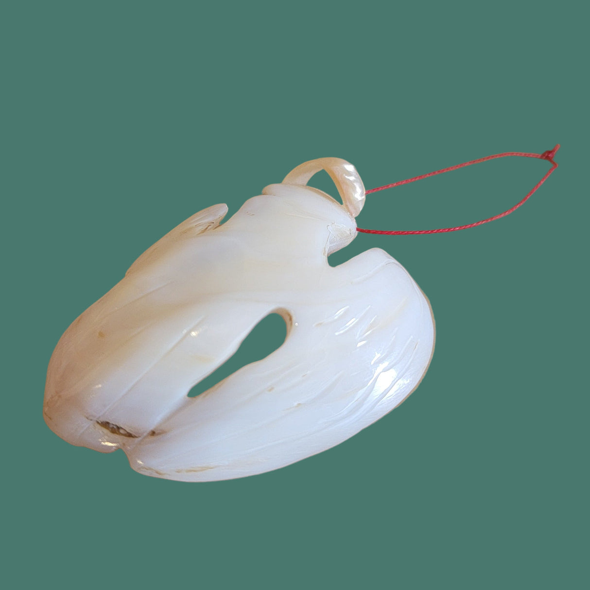 Elegant yet Simple Mother of Pearl Zuni Angel Holiday Ornament