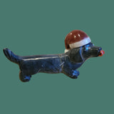 Darling Holiday Dachshund Licks His Lips From Holiday Goodies Zuni Fetish