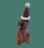 Cedar Santa Bear w/Pipestone Hat Zuni Fetish