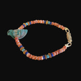 Elisa Turquoise Bird Fetish Zuni Bracelet w/ Gemstones Indian Jewelry