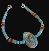Campo Frio Turquoise Zuni Corn Maiden Zuni Fetish w/ Gemstones Bracelet Indian Jewelry