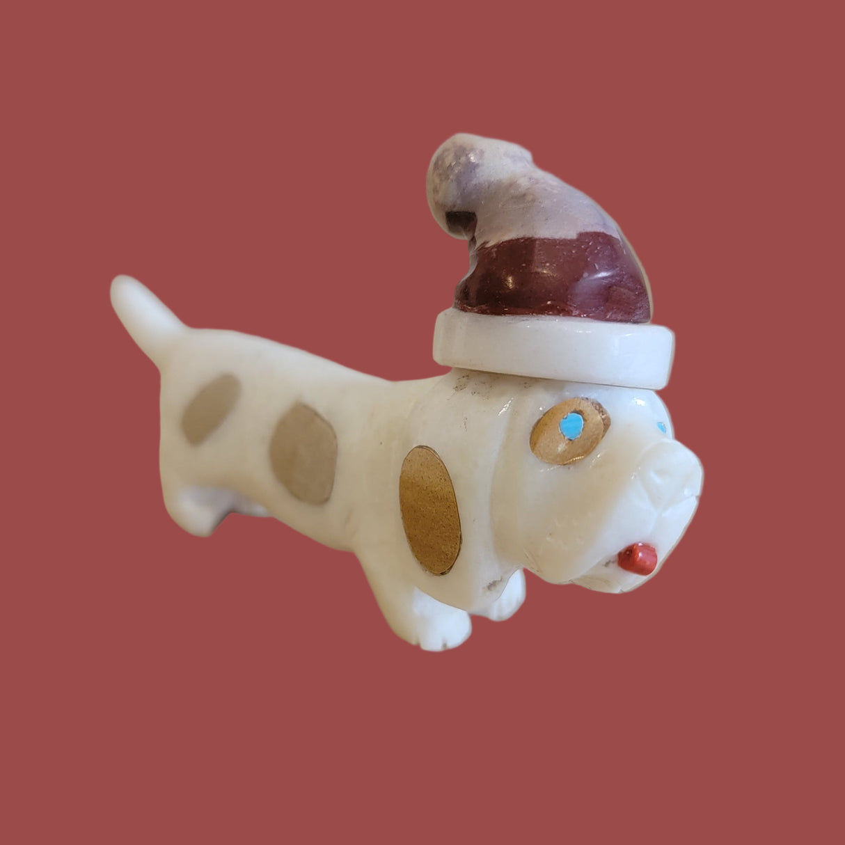 Beagle Santa Dog Zuni Holiday Fetish